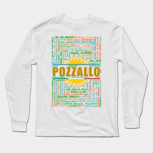 Wordart: Pozzallo Long Sleeve T-Shirt